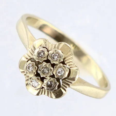 Ring diamanter 0,01ct stl:17, behov av omrodinering, 18K Vikt: 2,7 g