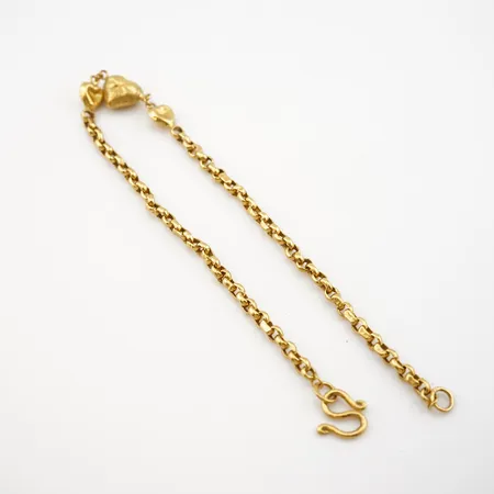 Armband, 17,5cm, bredd 8mm, 22k Vikt: 3,7 g