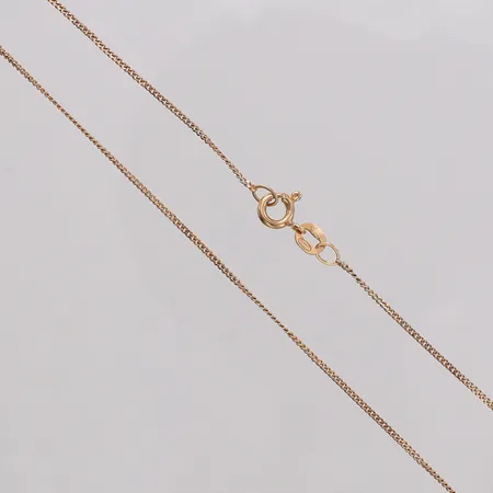 Kedja Pansar längd 36cm, bredd 1mm, mindre bucklor. 18K Vikt: 1,4 g