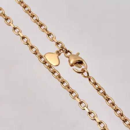 Kedja 46,5cm Ankar bredd 2,8mm Jo-Ans Guld, trasigt lås,18K guld, 14,06g.