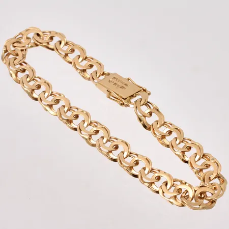 Armband 18,5cm Bismarck bredd 8mm, Guldvaruaktiebolaget G. Dahlgren & Co Ab, 1959, 18K, 14,74g.