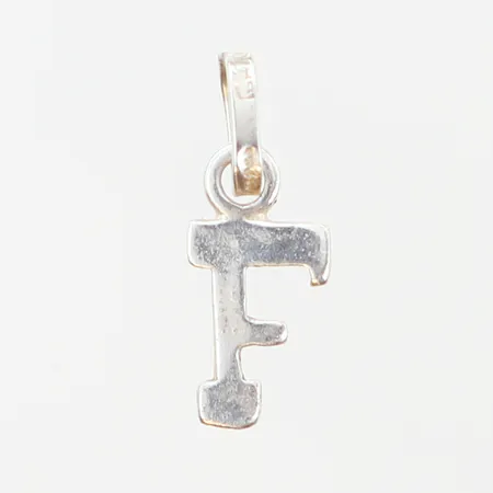Hänge bokstav "F" 17x7mm, silver 925/1000 Vikt: 0,5 g