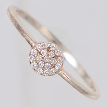 Ring med vita stenar stl:18, bredd 5mm, 925/1000 silver Vikt: 1,2 g