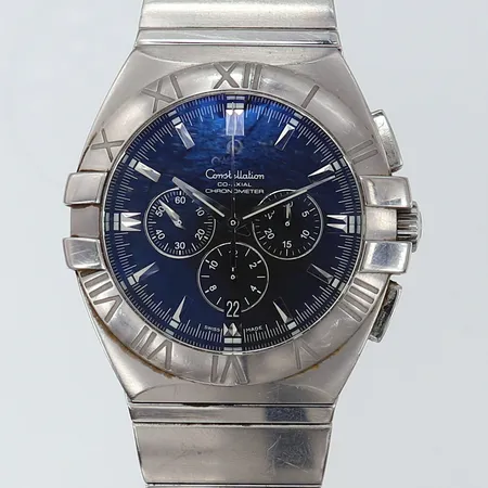Herrur Omega Constellation Double Eagle Co-Axial Chronometer stål automat  kronograf Ø41mm ref-nr: 1514.51.00 serie-nr: 78067466 Kaliber 3313 verk-nr: 78067466 stållänk repor inga tillbehör. 