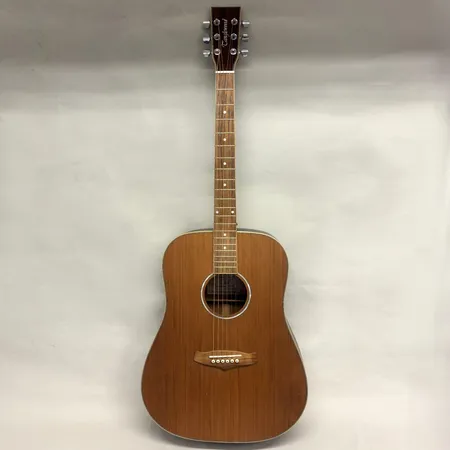 Akustisk gitarr Tanglewood, TW28CSN, UK, lönn, ser KH 110105317, märken, limrester, mjukt fodral