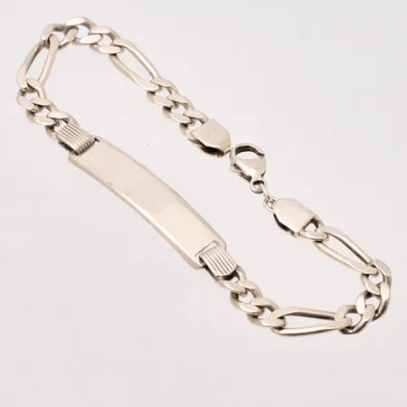 Armband Figaro, längd ca 21cm, bredd ca 9x6mm, silver 925/1000, 15,81g.