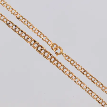 Collier doserad Bismarck längd 43cm, bredd 2,8-4,3mm, 18K Vikt: 4,8 g
