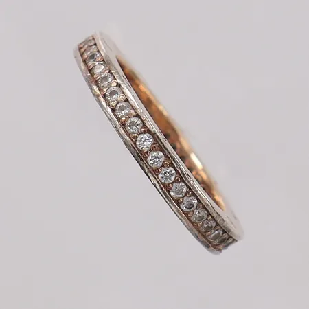 Ring Thomas Sabo med stenar, stl:17 bredd 3mm, sliten förgyllning silver 925/1000 Vikt: 4,3 g