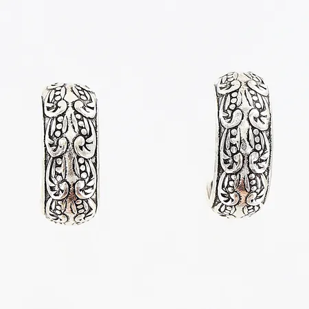 Örhängen 15x5,5mm, silver 925/1000 Vikt: 1,5 g