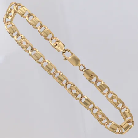 Armband längd 25cm, bredd 7mm, Italien, 10K Vikt: 16,4 g