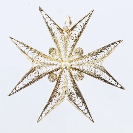 Hänge stjärna 5x5cm, genombruten dekor silver 925/1000 Vikt: 3,7 g