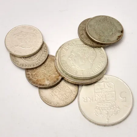 Mynt i silver, 400/1000, 92,05g.