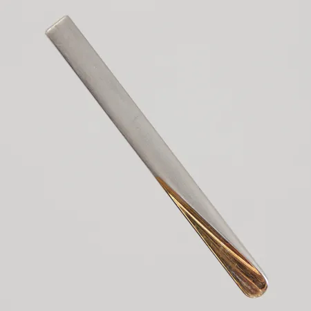 Slipsklämma förgyllt dekor 5x61mm, GHA, silver 925/1000 Vikt: 10,5 g