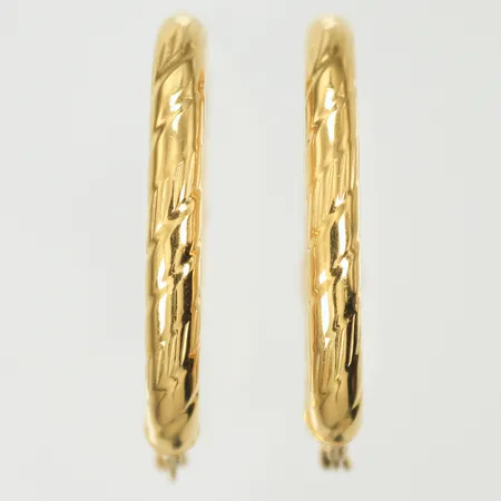 Ett par örhängen ovala 30x23mm, 18K 4,6g
