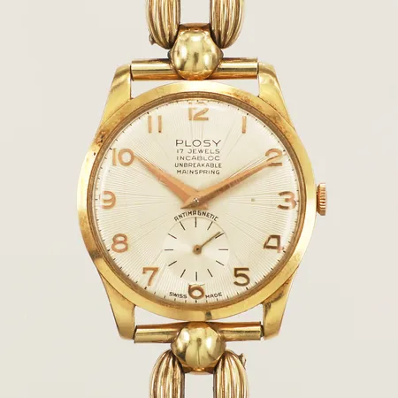 Herrur Plosy 18K Ø30,3mm automatisk liten sekundvisare länk i double längd 18,5cm inklusive uret går ej inga tillbehör Vikt: 0 g