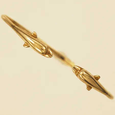 Armring Ø5,5cm bredd 2,0-7,7mm 14K Vikt: 6,4 g