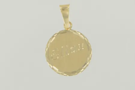 Hänge Elias längd 1,8 cm bredd 1 cm,18K Vikt: 0,7 g