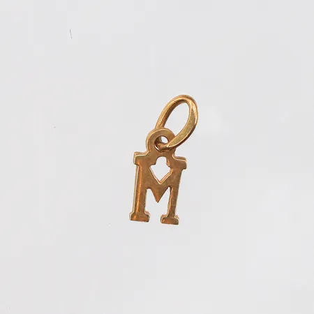 Hänge bokstaven M10mm, 18K Vikt: 0,2 g