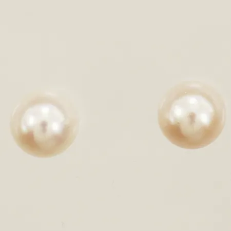 Örhängen med odlade pärlor Ø8,1mm 18K Vikt: 1,9 g