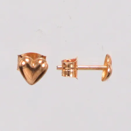 Ett par örhängen hjärtan Ø4,8mm, 18K Vikt: 0,4 g