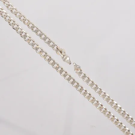 Kedja Pansar längd 43cm, bredd 5,8mm, defekt saknar lås, silver 925/1000 Vikt: 22,1 g