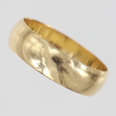 Ring slät stl:16¾, bredd 4,9mm, 14K Vikt: 2,5 g