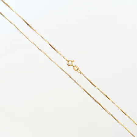 Kedja Venezia 38cm, bredd:1mm, Balestra, vikskador, 18K Vikt: 3,1 g