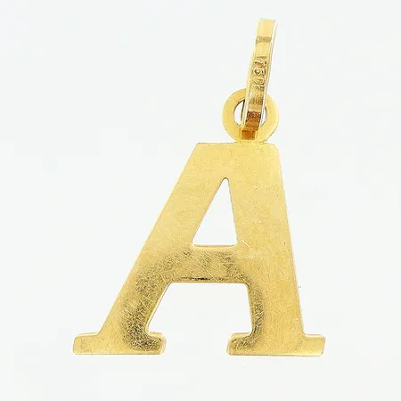 Hänge bokstaven A 17x12mm 18K.  Vikt: 0,4 g
