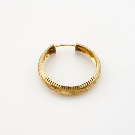 Örhänge, 1 st, Ø21mm, bredd 5mm, 21k Vikt: 1 g