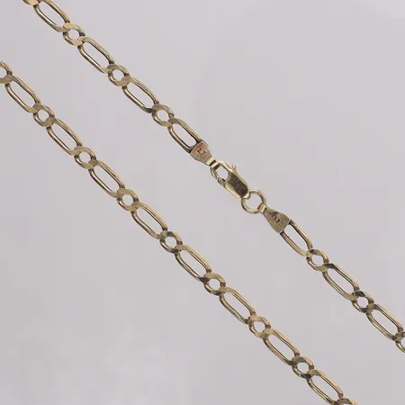 Kedja längd 56cm bredd 3,9mm 14K Vikt: 10,5 g