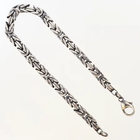 Armband kejsarlänk längd 23,5cm, oxiderat silver, bredd:5,5mm, 925/1000 Silver  Vikt: 37,4 g