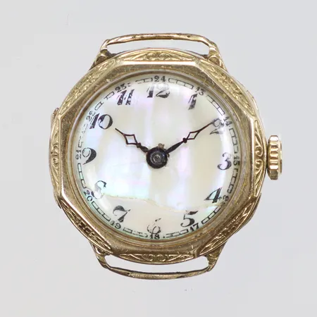 Damur 14K Ø22mm manuell (defekt går ej) gravyr bruttovikt 10,2g