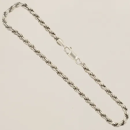 Armband Cordell 22cm bredd 3,3mm låsögla något defekt 925/1000 silver Vikt: 7,7 g