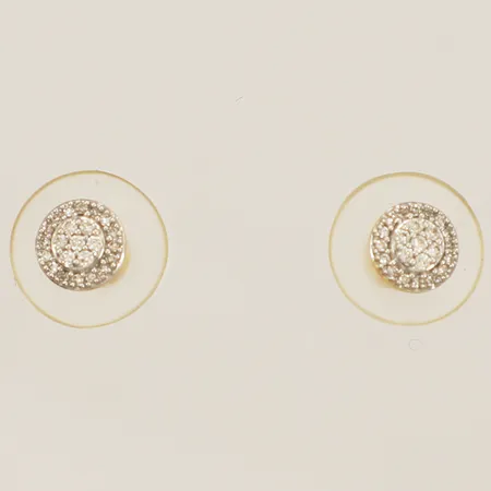 Örhängen med diamanter 48xca 0,005ct Ø5,8mm saknar snurrebussar 18K Vikt: 1 g