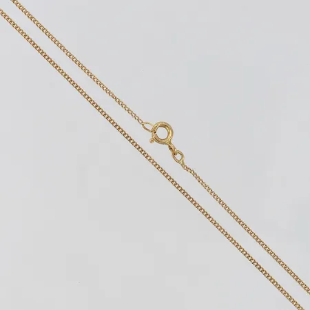 Kedja Pansar 36cm bredd 1,1mm, buckligt samt trögt lås, 18K Vikt: 1,7 g