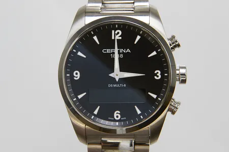 Herrur Certina DS-Multi-8, analog/digital, stål, gravyr, safirglas, refnr: 020419A, serienr: 11BC0800055, stållänk, manual, box, inga övriga tillbehör
