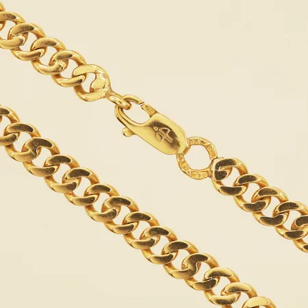 Kedja Pansar längd 41,5cm bredd 5,3mm år 1989 18K Vikt: 24,6 g