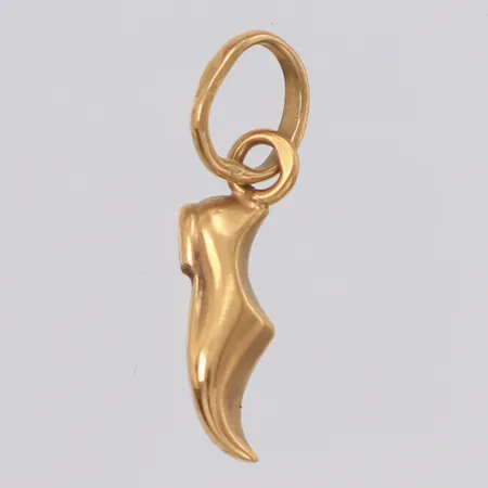 Hänge sko längd 19,5mm, bredd 3,7mm, 18K  Vikt: 0,6 g