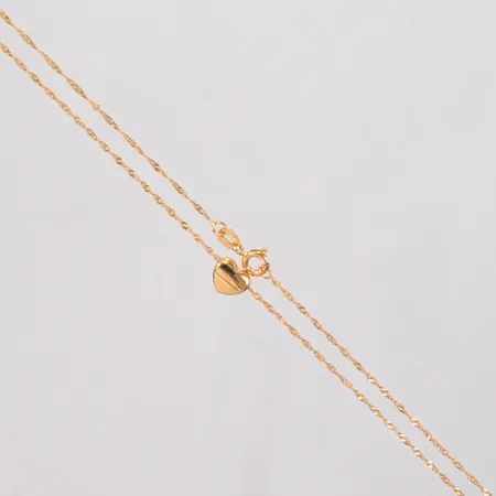 Collier Cordell längd 42cm, hänge hjärta längd 6,3mm, bredd 7,7mm, 18K Vikt: 1,4 g