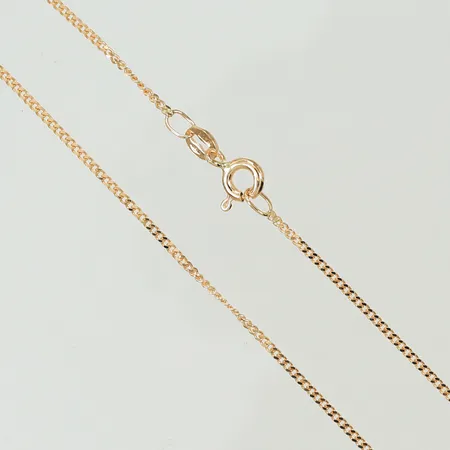 Halskedja Pansar längd 36cm bredd 1mm, 18K 1,8g