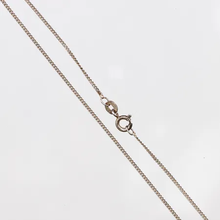 Kedja pansarlänk 40cm, bredd: 1,2mm, 925/1000 silver Vikt: 1,8 g