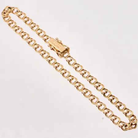 Armband 18,5cm Bismarck bredd 4mm, Tore Clareus, 18K, 5,35g.