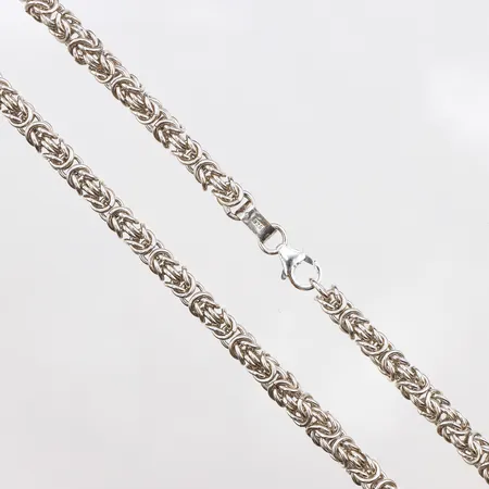 Kedja drottninglänk 57cm, bredd: 5mm, 925/1000 silver Vikt: 53,3 g