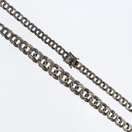 Collier Bismarck längd 46cm, bredd 6-12mm, Silver 925/1000 Vikt: 35,6 g