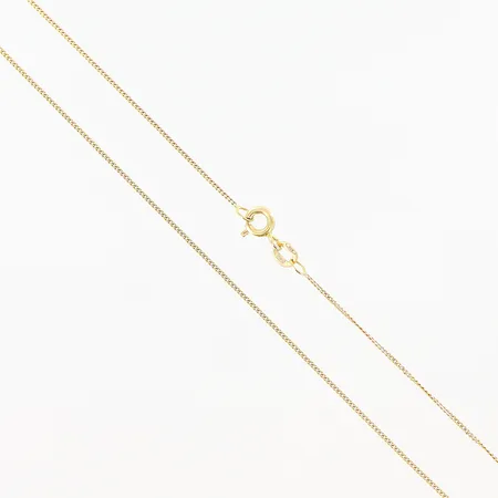 Kedja Pansar längd 40,5cm bredd 1mm 18K. Vikt: 1,6 g
