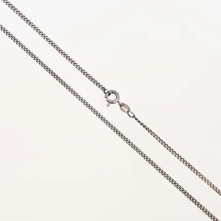 Kedja Pansar längd 52cm, bredd:2mm, vikskada, 830/1000 Silver Vikt: 4,8 g