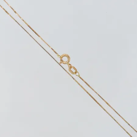 Kedja Venezia Guldfynd längd 38cm bredd ca 0,5mm 18K Vikt: 1,1 g