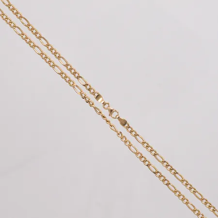 Kedja Figaro längd 60cm, bredd 2,9mm, ihålig, 18K Vikt: 6,7 g