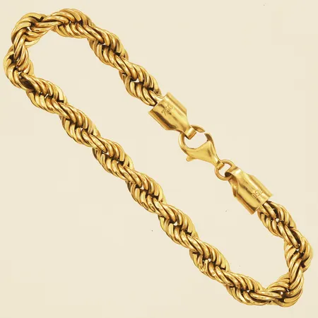 Armband Cordell 19cm bredd 6,7mm något skevt lås18K Vikt: 10,7 g