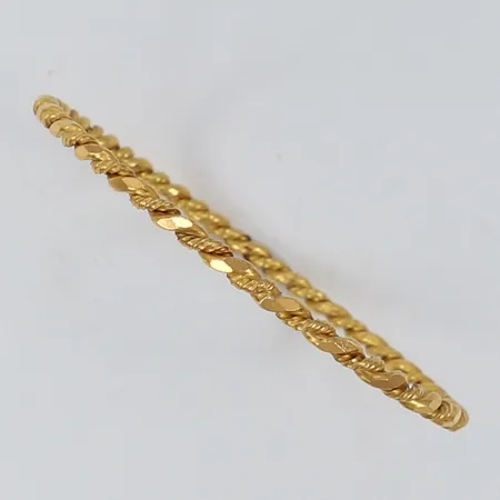 Armring vriden modell Ø63mm bredd 3mm 21K Vikt: 17 g